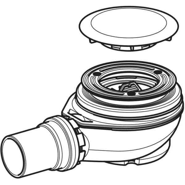 Sifone Piletta Per Piatto Doccia Foro 90 Con Piattello Uscita Ø 40 H 7,8 Geberit in Trappole BricoGo - Marano di Napoli, commercioVirtuoso.it