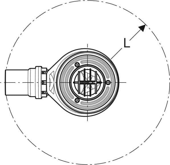 Sifone Piletta Per Piatto Doccia Foro 90 Con Piattello Uscita Ø 40 H 7,8 Geberit in Trappole BricoGo - Marano di Napoli, commercioVirtuoso.it