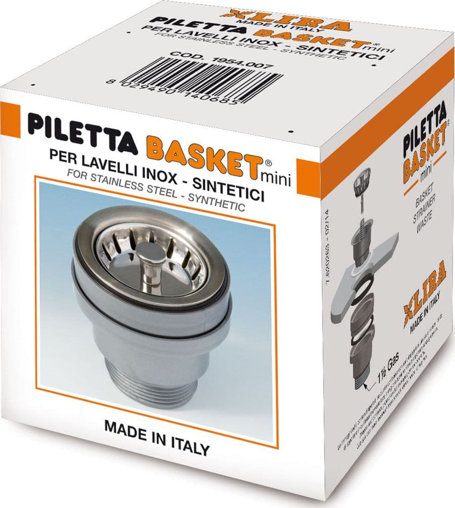 Piletta Basket Mini Per Lavelli Inox E Sintetici Con Foro Di Scarico Ø 60 in Tappi BricoGo - Marano di Napoli, commercioVirtuoso.it
