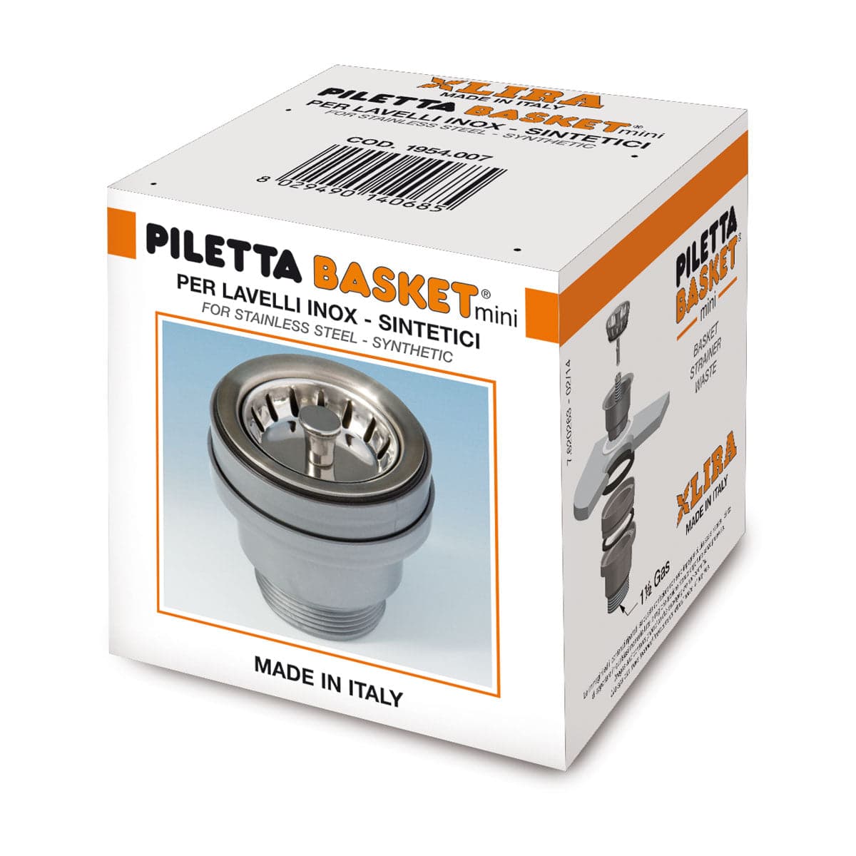 Piletta Basket Mini Per Lavelli Inox E Sintetici Con Foro Di Scarico Ø 60 in Tappi BricoGo - Marano di Napoli, commercioVirtuoso.it