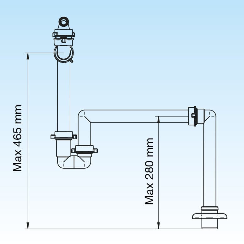 Sifone Salvaspazio Per Lavabo Disassato 1 - 11/4 D. 32-40 Mm Lira in Accessori e parti BricoGo - Marano di Napoli, commercioVirtuoso.it