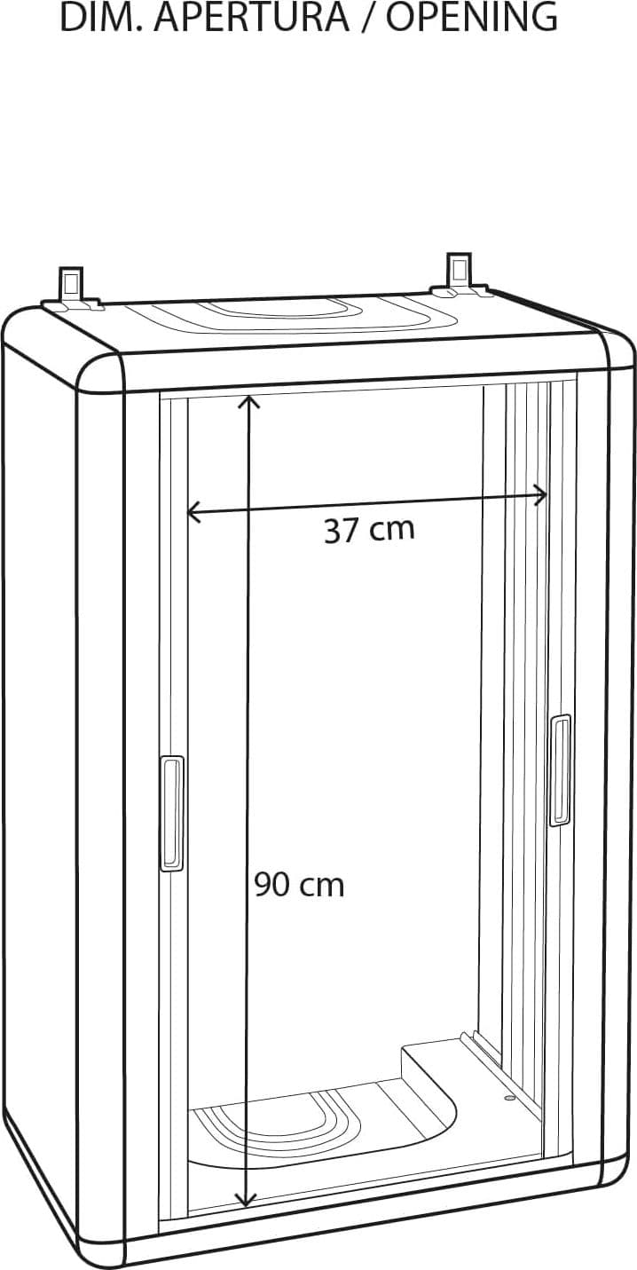 Armadio Copricaldaia Con Serranda 'Himalaya' 58,7X38,5X100H Col. Bianco Garofalo in Accessori BricoGo - Marano di Napoli, commercioVirtuoso.it