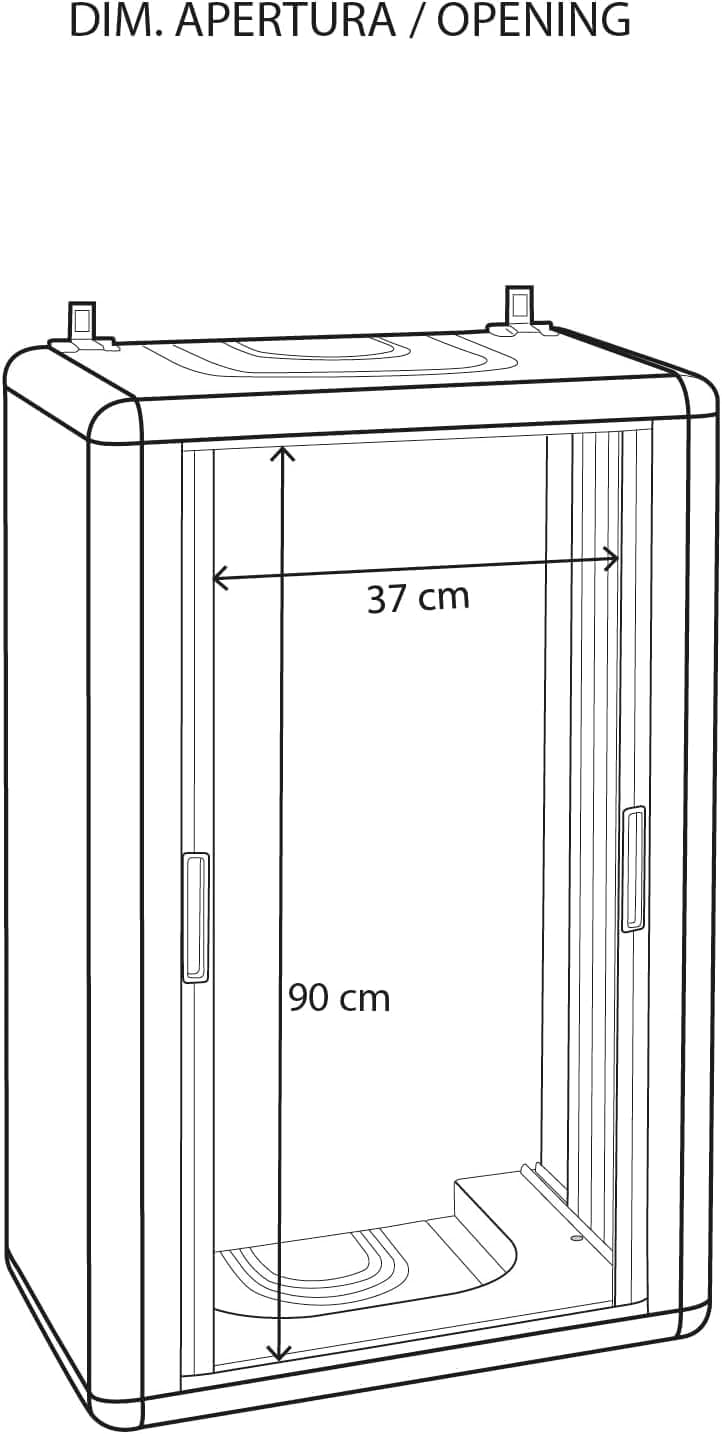 Armadio Copricaldaia Con Serranda 'Himalaya' 58,7X38,5X100H Col. Bianco Garofalo in Accessori BricoGo - Marano di Napoli, commercioVirtuoso.it