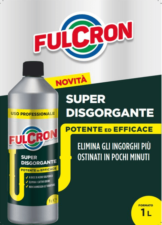 Disgorgante Liquido Professionale Per Tubature 'Fulcron' Lt 1 - 6 Pezzi Arexons in Disgorganti per tubature BricoGo - Marano di Napoli, commercioVirtuoso.it