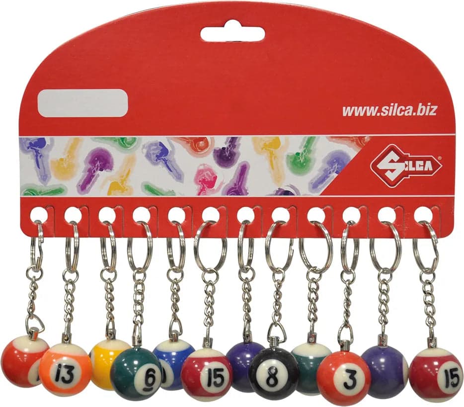 Silca Portachiavi Palla Da Biliardo Cartella 12 Pz- 1,0 Confezione in Palle da biliardo BricoGo - Marano di Napoli, commercioVirtuoso.it