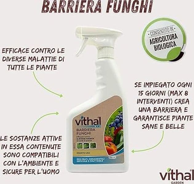 Liquido Bio Barriera Funghi Ml. 750 - Vithal in Fungicidi BricoGo - Marano di Napoli, commercioVirtuoso.it