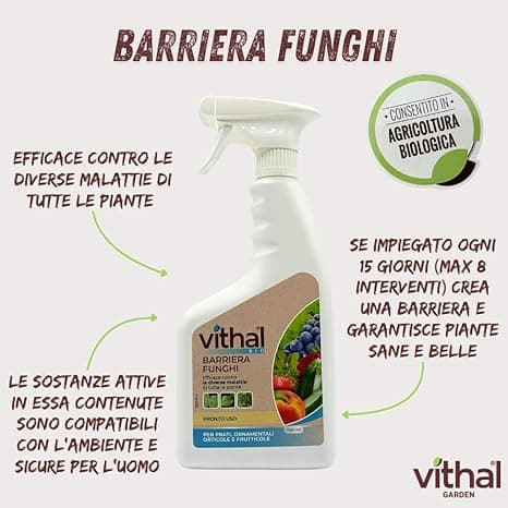 Liquido Bio Barriera Funghi Ml. 750 - Vithal in Fungicidi BricoGo - Marano di Napoli, commercioVirtuoso.it