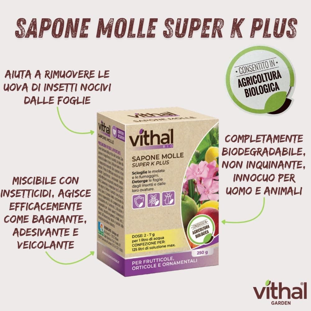 Sapone Molle Super K Plus Vithal Bio- - Gr.250 - 3 Pezzi Vithal in Nutrienti e additivi BricoGo - Marano di Napoli, commercioVirtuoso.it