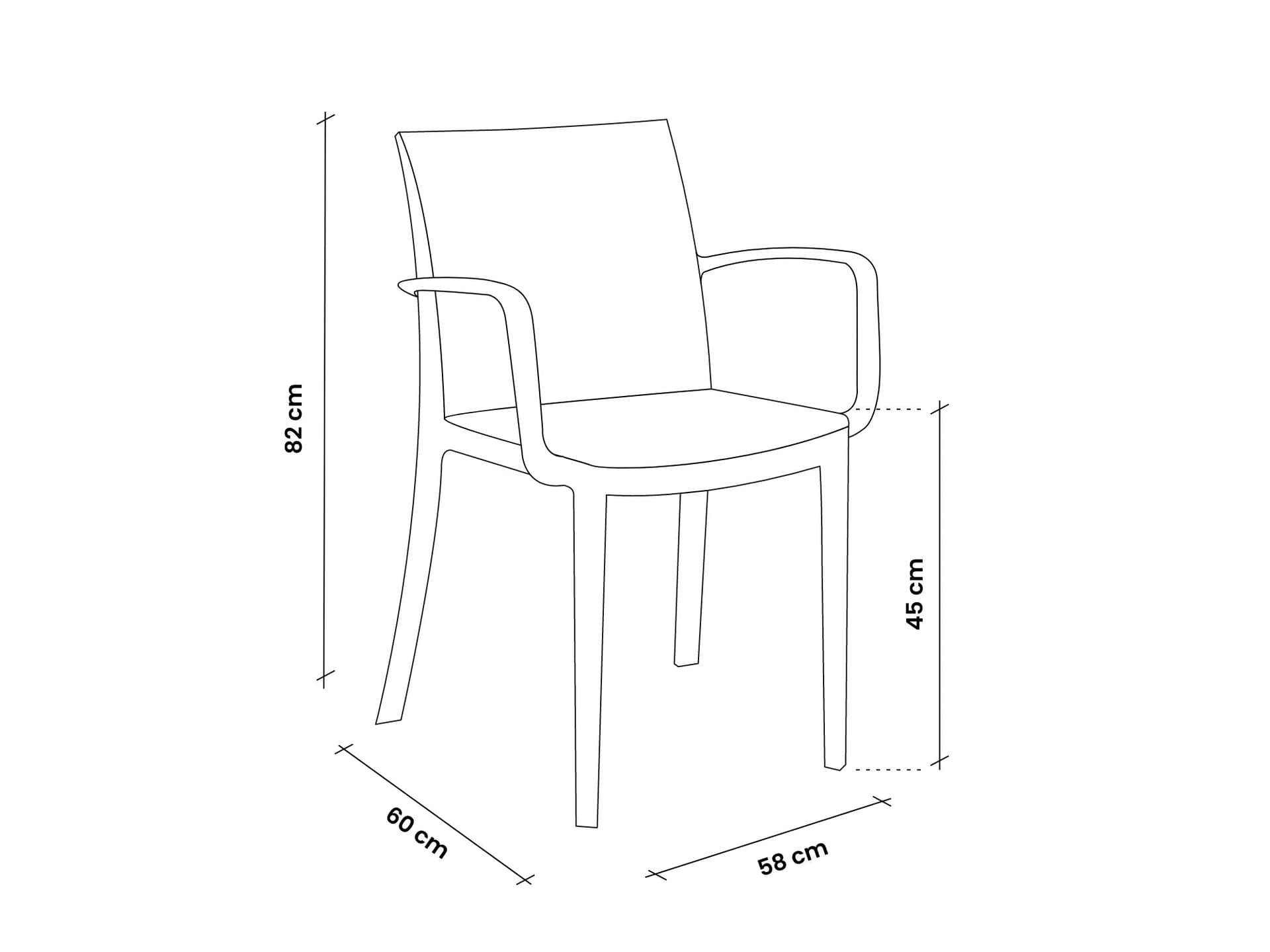 Sedia In Polipropilene 'Aria Armchair' Taupe - Bica in Sedie BricoGo - Marano di Napoli, commercioVirtuoso.it