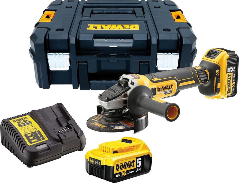 Dewalt Smerigliatrice Angolare Brushless 18V ''Dcg405P2-Qw'' 125Mm,2 Batterie 5,0 Ah,Valigetta Tstak in Smerigliatrici angolari BricoGo - Marano di Napoli, commercioVirtuoso.it