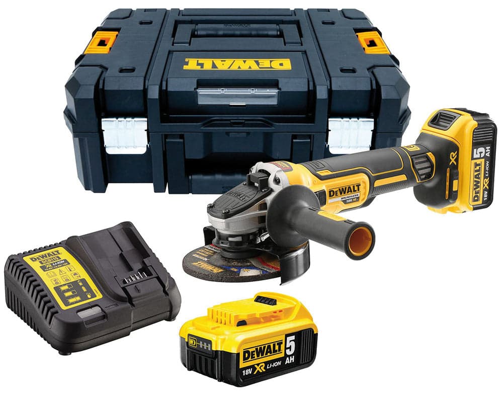 Dewalt Smerigliatrice Angolare Brushless 18V ''Dcg405P2-Qw'' 125Mm,2 Batterie 5,0 Ah,Valigetta Tstak in Smerigliatrici angolari BricoGo - Marano di Napoli, commercioVirtuoso.it