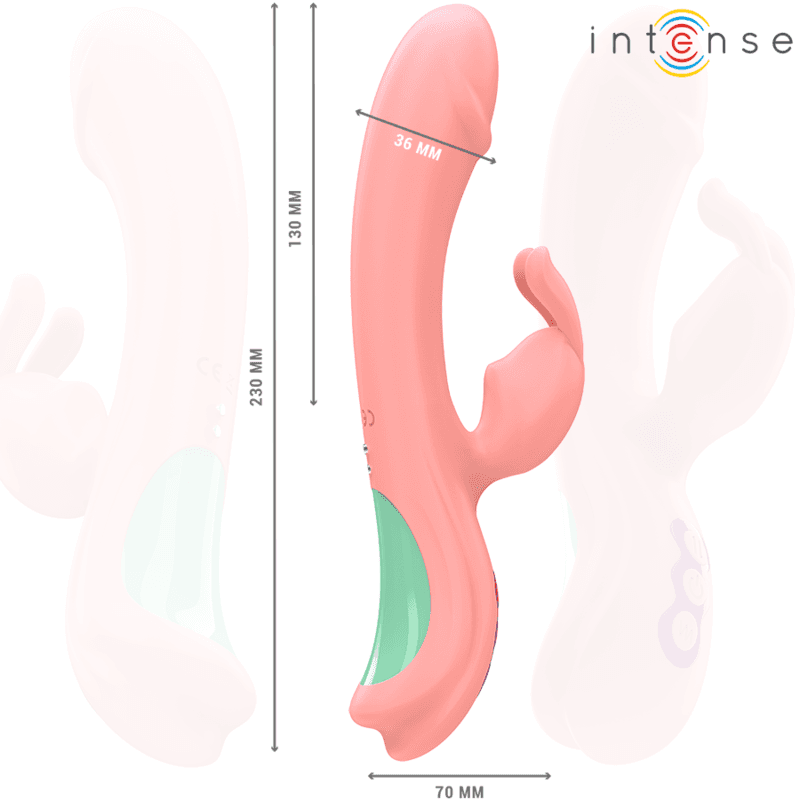 INTENSE - RACHEL RABBIT VIBRATOR 5 VIBRAZIONI ROSA in Vibratori G-Spot Desideria Shop - Latina, commercioVirtuoso.it