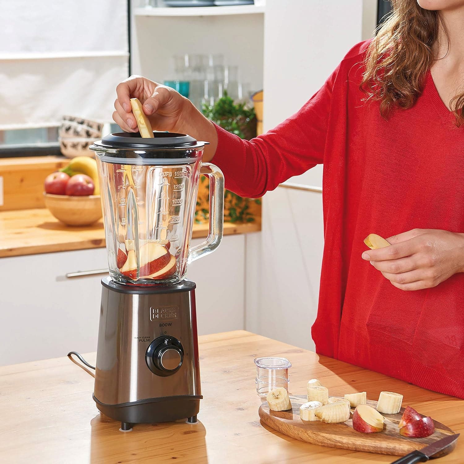 Black+Decker Frullatore Bxjb800E 800 W Con Caraffa In Vetro 1,5 Lt. in Frullatori da tavolo BricoGo - Marano di Napoli, commercioVirtuoso.it