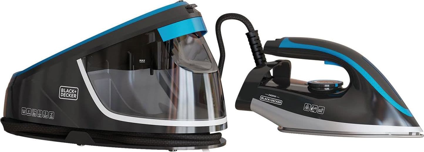 Black+Decker Sistema Stirante A Carica Continua Bxss2401E 2.400 W - 1,5 Lt. Piastra In Ceramica in Ferri a caldaia BricoGo - Marano di Napoli, commercioVirtuoso.it