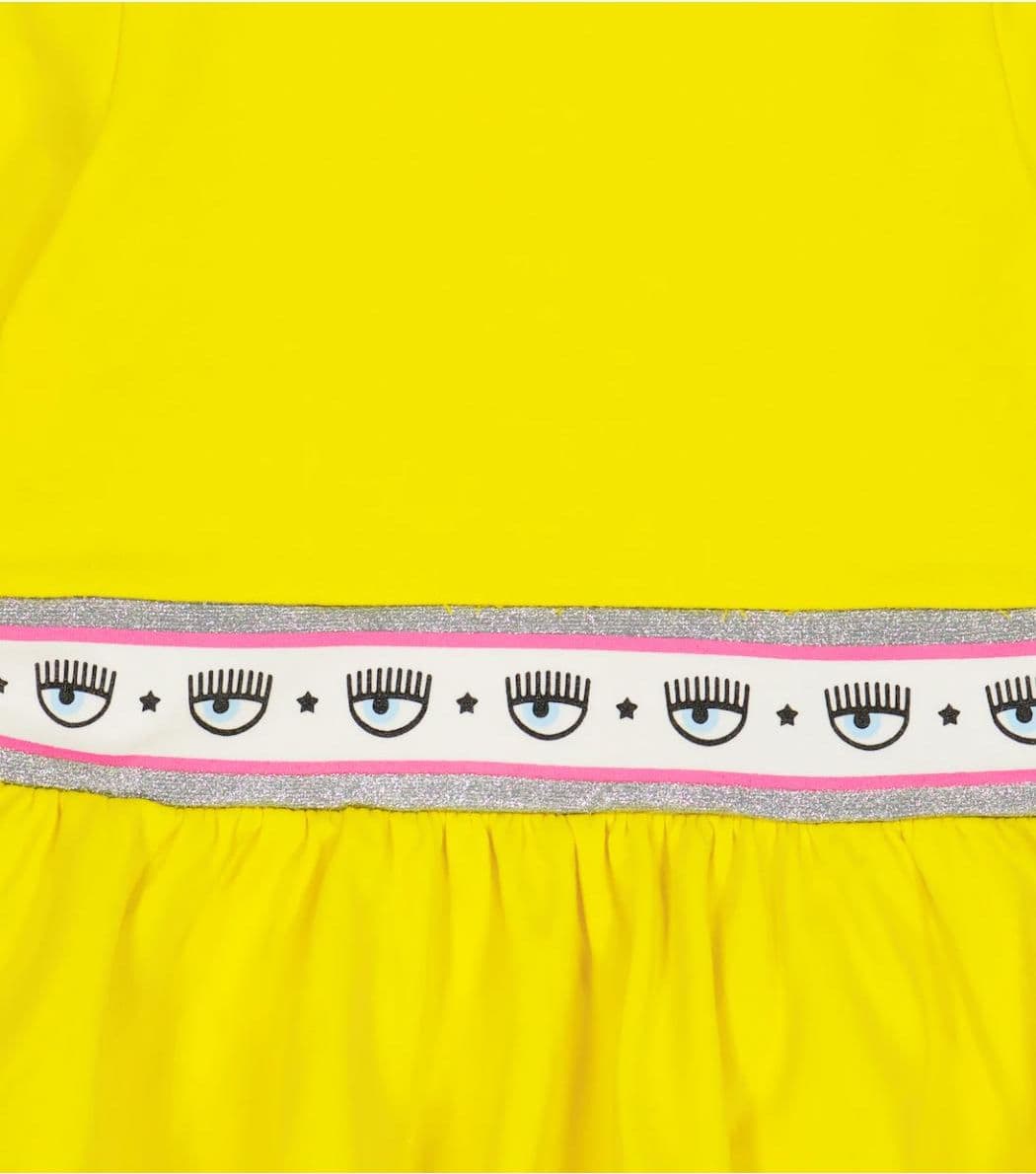 CHIARA FERRAGNI Vestito Bambina Chiara Ferragni 530900_0010_GIALLO da bambino in Insegne luminose Drestige - Casamassima, commercioVirtuoso.it