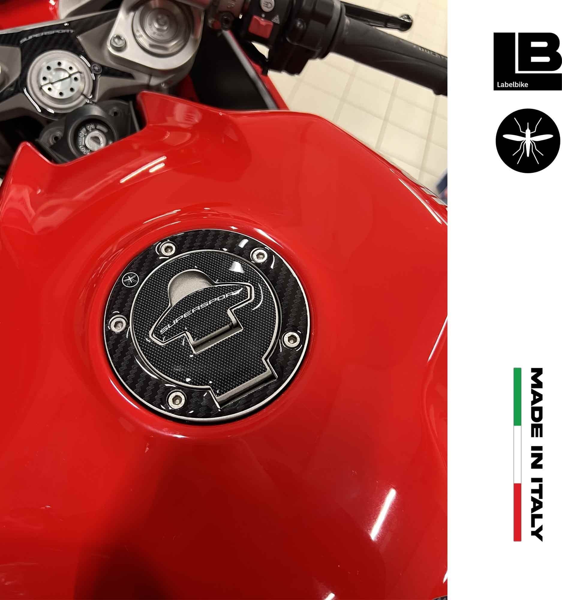 Adesivo 3D Protezione Tappo Serbatoio Compatibile con Moto Ducati Supersport in Paraserbatoio LabelBike - Bibbiano, commercioVirtuoso.it