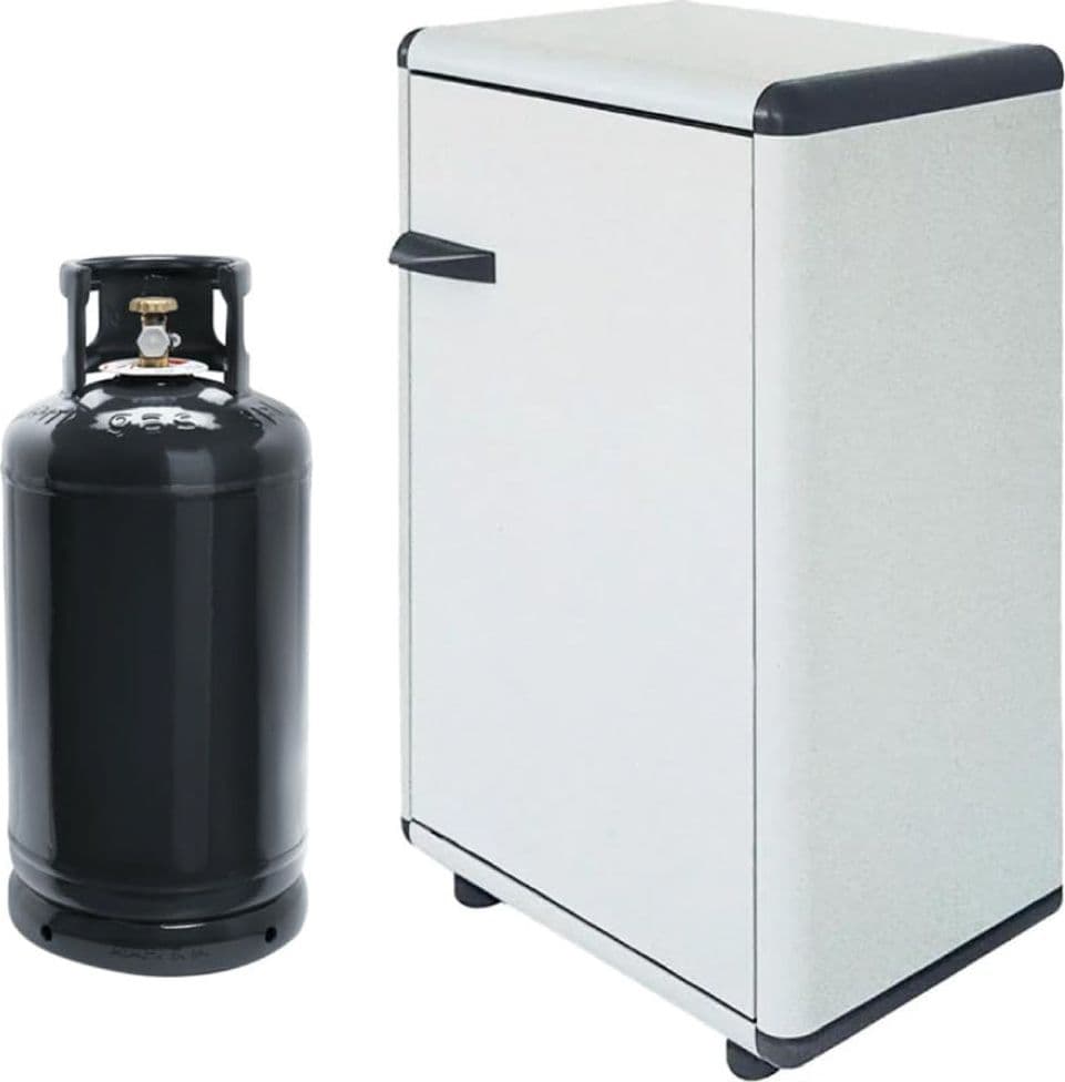 Mobile Porta Bombole Gas in PVC Cm 59 x 92 x 39 Ripiano All Interno GRA