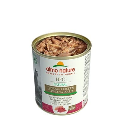 Almo Nature Scatoletta HFC Natural Made in Italy gusto Tonno e Pollo per Gatti Adulti - 4