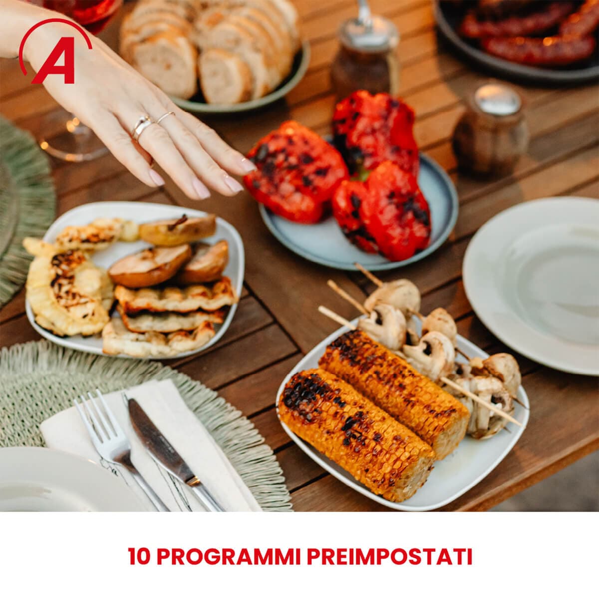 Friggitrice Ad Aria Multifunzione Infinity Capacità 8 Litri Display Digitale 10 Programmi Finestra Con Luce Interna Potenza 1700 Watt Bianco Ardes in Friggitrici BricoGo - Marano di Napoli, commercioVirtuoso.it