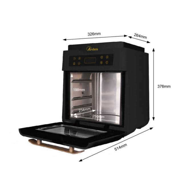 Friggitrice Elettrica Forno Aria Multifunzione 'Eldorada Xxl' 12 Lt - 1500 W - Ardes in Friggitrici BricoGo - Marano di Napoli, commercioVirtuoso.it