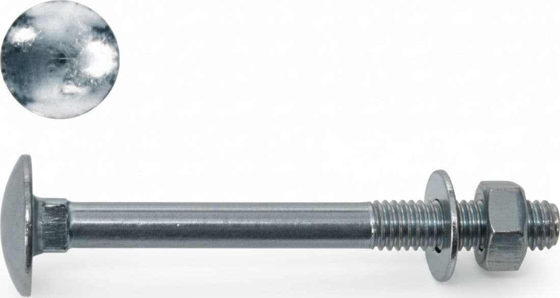 Cavicchia Acciaio Testa Tonda con Dado in Blister Ø 6 mm MMX60 5 Blister