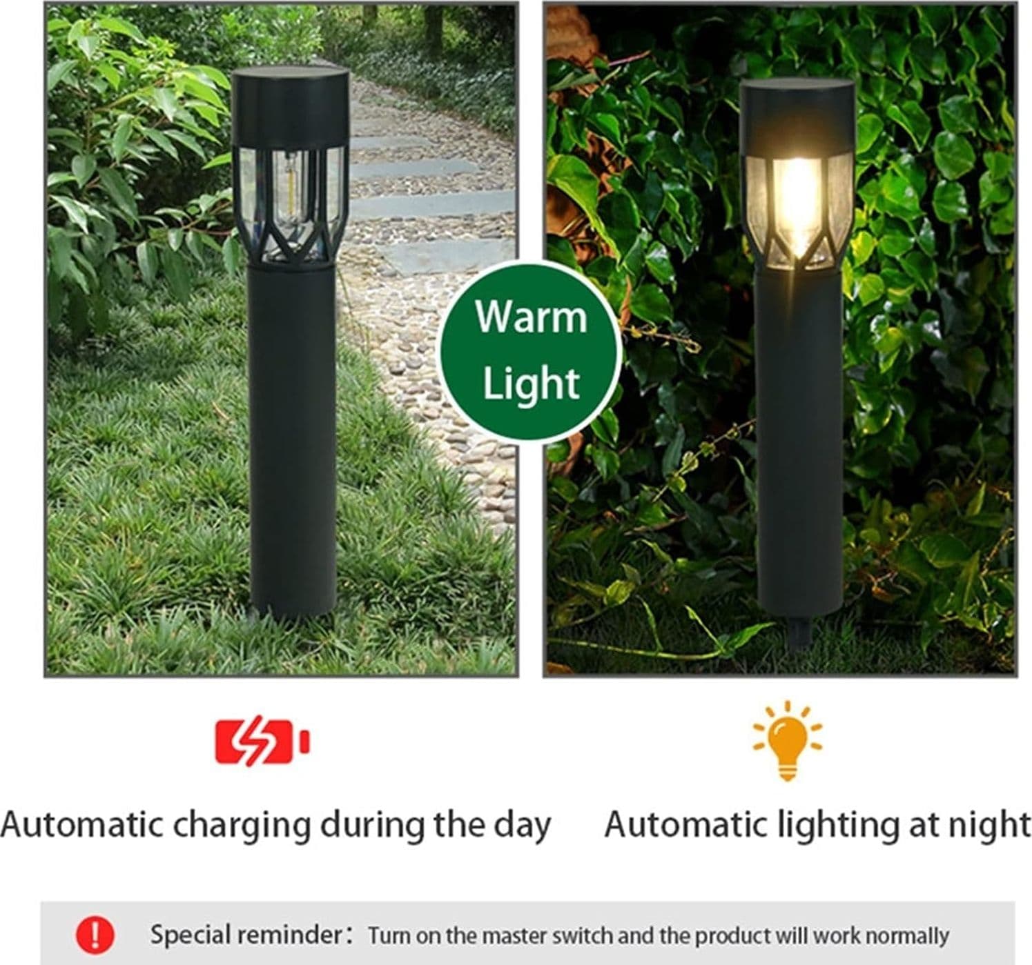 Lampada Giardino Per Esterno A Energia Solare Cm 7 X H.40- 12 Pezzi in Luci per sentieri BricoGo - Marano di Napoli, commercioVirtuoso.it
