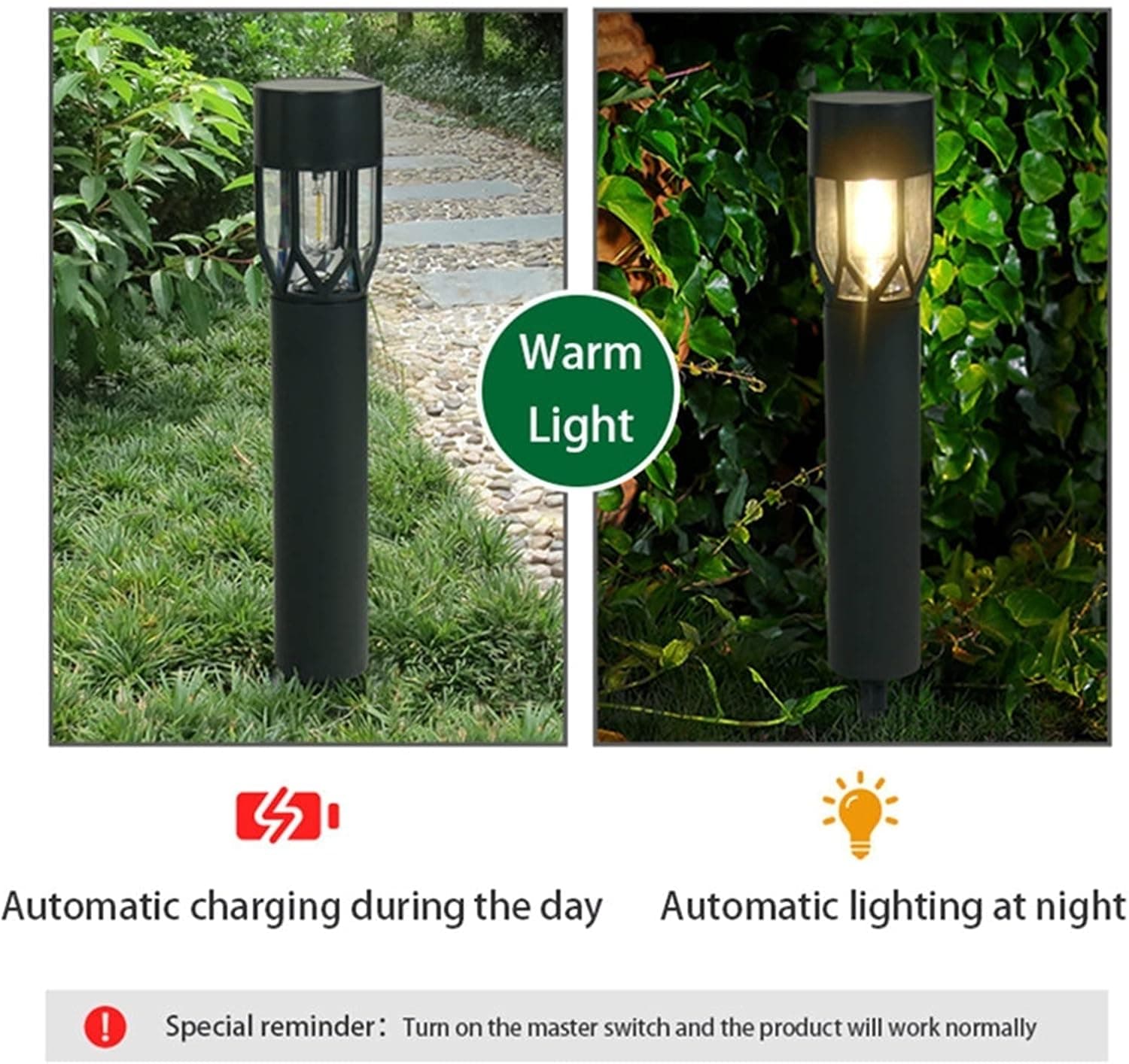 Lampada Giardino Per Esterno A Energia Solare Cm 7 X H.40- 12 Pezzi in Luci per sentieri BricoGo - Marano di Napoli, commercioVirtuoso.it