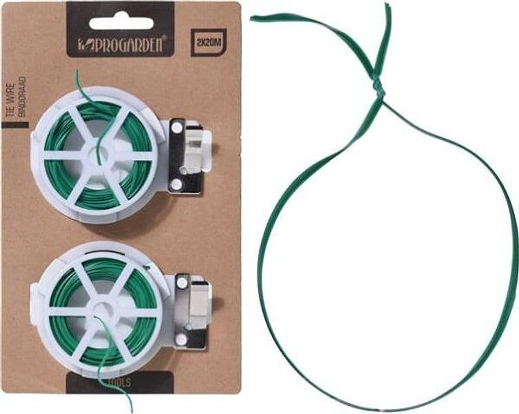 Piattina Filo Plasticato Per Legatura 2 Bobine Da Mt. 20 - Con Taglierina in Legami di torsione BricoGo - Marano di Napoli, commercioVirtuoso.it