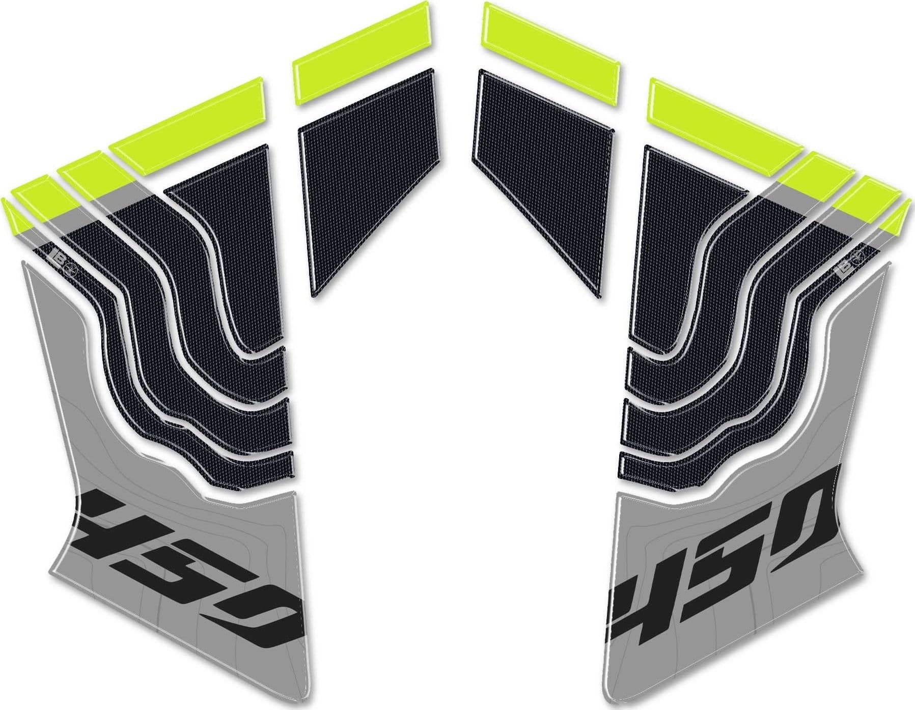 Adesivi Gel 3D Protezioni laterali serbatoio moto compatibili con CFMOTO 450MT in Paraserbatoio LabelBike - Bibbiano, commercioVirtuoso.it