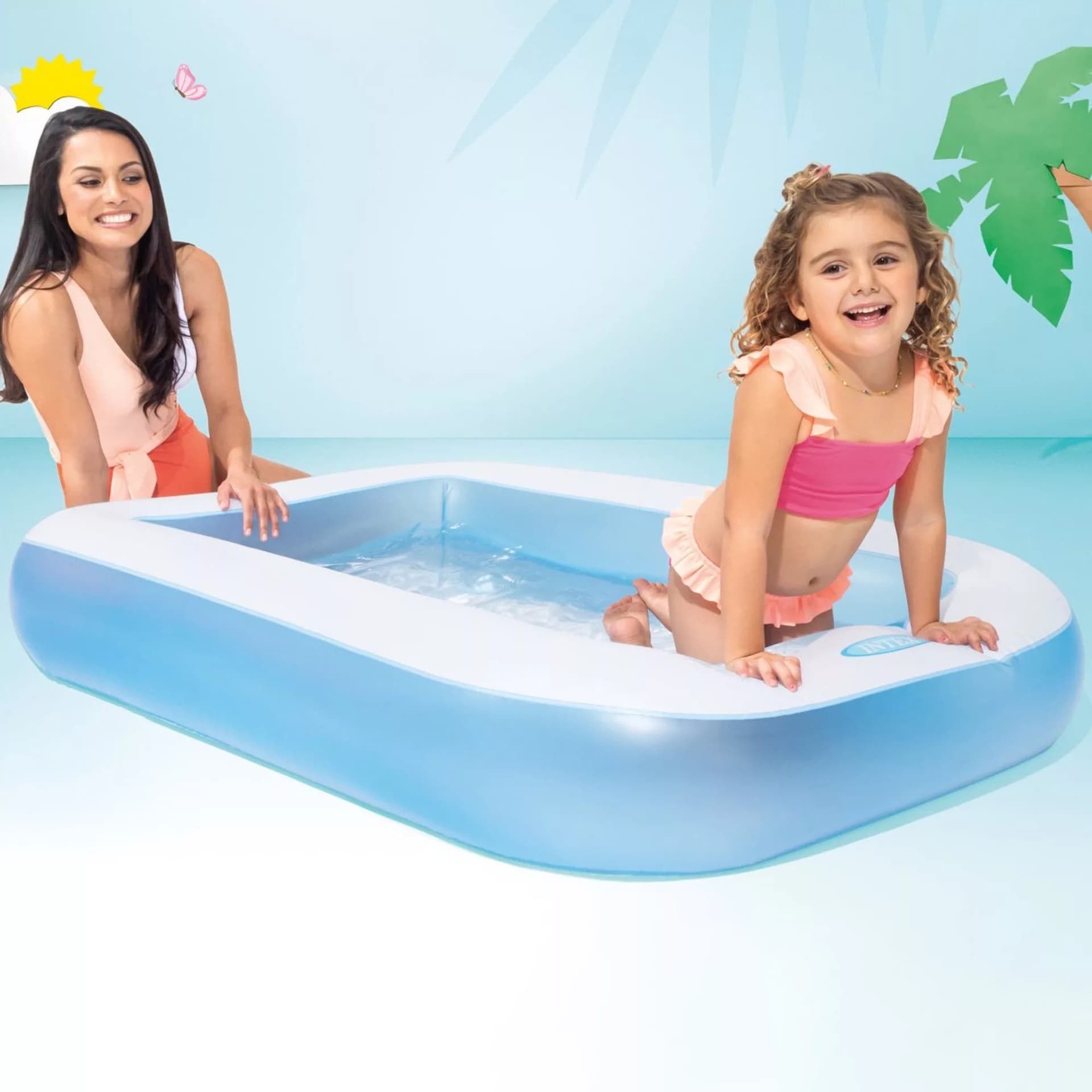 Piscina Gonfiabile Rettangolare +2 Anni Cm.166X100X28H. Peso Kg.1,80 (57403) Intex in Piscine gonfiabili BricoGo - Marano di Napoli, commercioVirtuoso.it