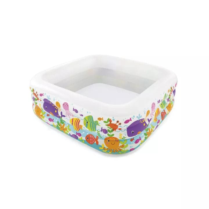 Piscina Gonfiabile Quadra Aquarium +3 Anni Cm.159X159X50H. Peso Kg.3,60 (57471) Intex in Piscine fuoriterra BricoGo - Marano di Napoli, commercioVirtuoso.it