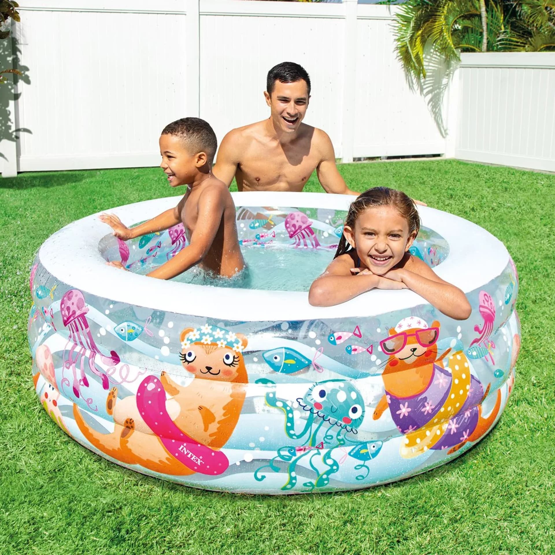 Piscina Gonfiabile Tonda Aquarium +6 Anni Cm.152X56H. Peso Kg.3,50 (58480) Intex in Piscinette per bambini BricoGo - Marano di Napoli, commercioVirtuoso.it