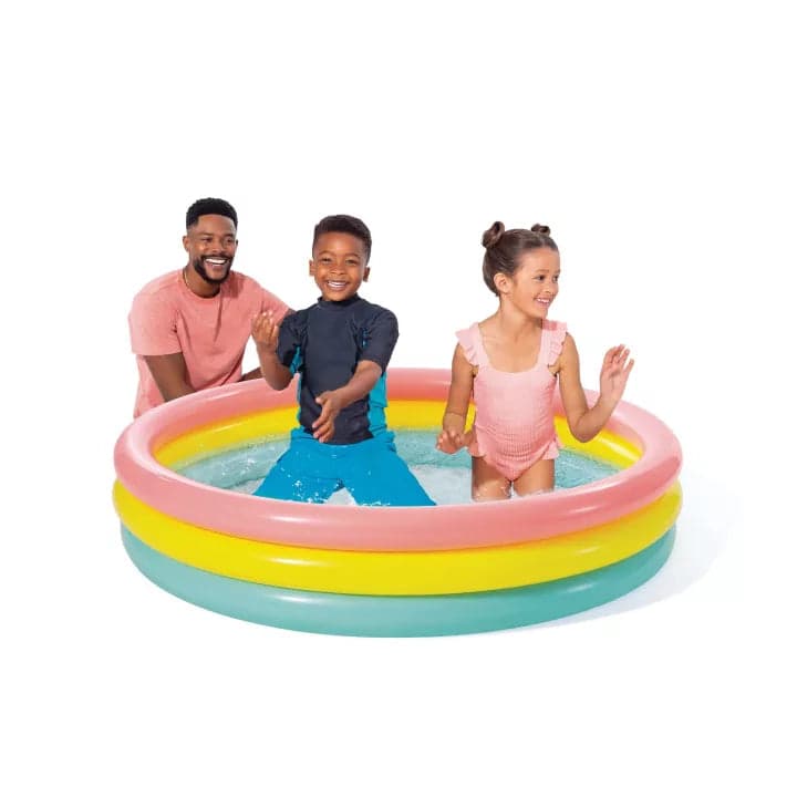 Piscina Gonfiabile Tonda 3 Anelli +2 Anni Ø Cm.147X33H. Peso Kg.1,76 (57422) Intex in Piscinette per bambini BricoGo - Marano di Napoli, commercioVirtuoso.it