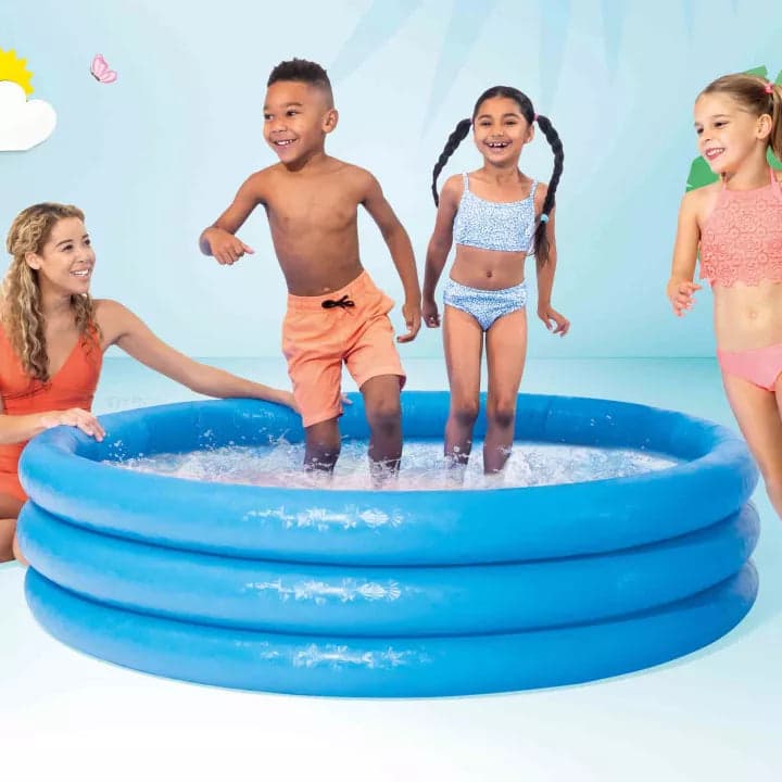 Piscina Gonfiabile Rotonda Crystal Blu 3 Anelli +2 Anni Cm.168X38H. Peso Kg.2,15 (58446) Intex in Piscine gonfiabili BricoGo - Marano di Napoli, commercioVirtuoso.it