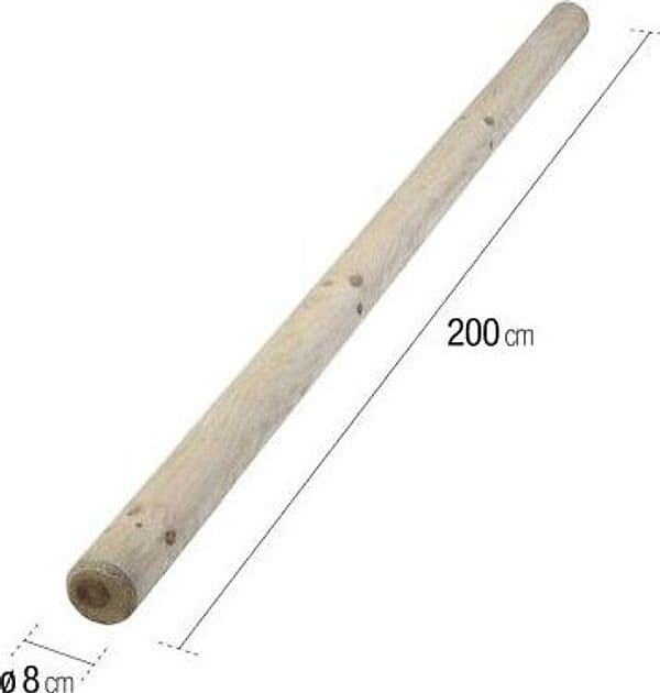 Palo Tondo Senza Punta Per Recinzioni Modulari Cm. Ø 8 X H.200 in Barre BricoGo - Marano di Napoli, commercioVirtuoso.it