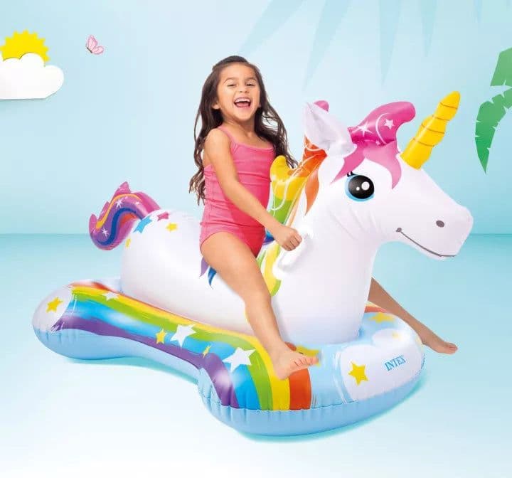 Unicorno Gonfiabile Cavalcabile +3 Anni Cm.163X86H. Peso Kg.1,54 (57552) Intex in Canotti e gonfiabili galleggianti BricoGo - Marano di Napoli, commercioVirtuoso.it