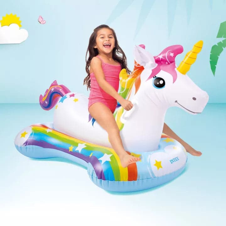 Unicorno Gonfiabile Cavalcabile +3 Anni Cm.163X86H. Peso Kg.1,54 (57552) Intex in Canotti e gonfiabili galleggianti BricoGo - Marano di Napoli, commercioVirtuoso.it