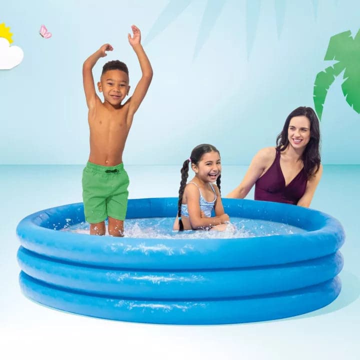 Piscina Gonfiabile Rotonda Crystal Blu 3 Anelli +2 Anni Cm.147X33H. Peso Kg.1,45 (58426) Intex in Piscine gonfiabili BricoGo - Marano di Napoli, commercioVirtuoso.it