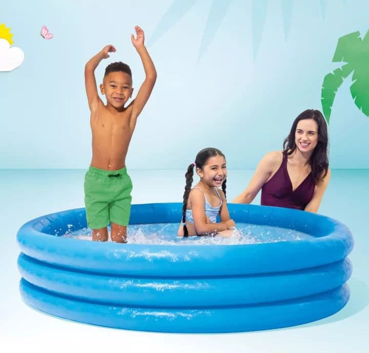 Piscina Gonfiabile Rotonda Crystal Blu 3 Anelli +2 Anni Cm.114X25H. Peso Kg.0,86 (59416) Intex in Piscinette per bambini BricoGo - Marano di Napoli, commercioVirtuoso.it