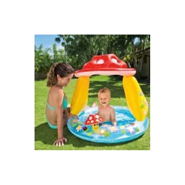 Piscina Gonfiabile Tonda Fungo Con Parasole 13 Anni Ø Cm.102X89H. Peso Kg.1,50 (57114) Intex in Piscinette per bambini BricoGo - Marano di Napoli, commercioVirtuoso.it