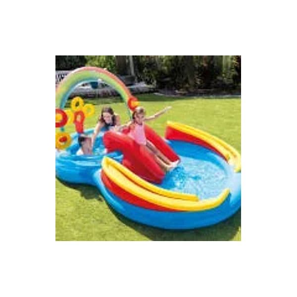 Piscina Gonfiabile Ovale Gioco Acqua Scivolo +2 Anni Cm.297X193X135H. Peso Kg.7,80 (57453) Intex in Piscinette per bambini BricoGo - Marano di Napoli, commercioVirtuoso.it