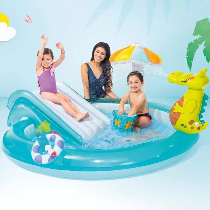 Piscina Gonfiabile Gator Play Center +2 Anni Cm.201X170X84H. Peso Kg.3,9 (57165) Intex in Piscinette per bambini BricoGo - Marano di Napoli, commercioVirtuoso.it