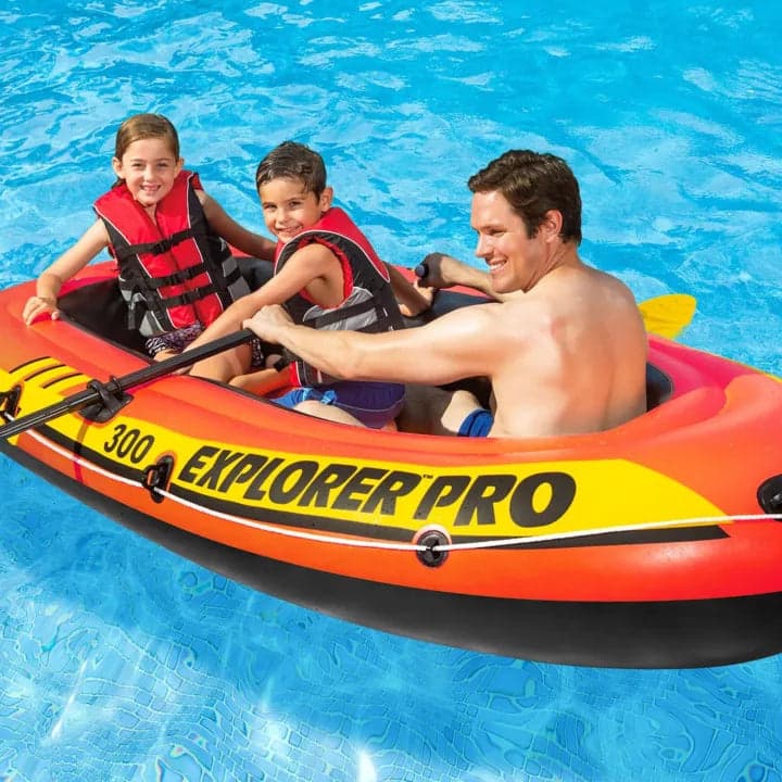 Canotto Gonfiabile Con Tre Camere D'Aria Explorer Pro 300 +6 Anni Cm.244X117X36H. Peso Kg.7,80 (58358) Intex in Kayak gonfiabili BricoGo - Marano di Napoli, commercioVirtuoso.it