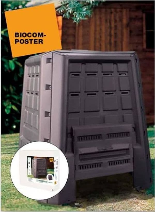 Contenitore 'Biocomposter' Lt. 380 - Ø Cm 80X80X H. 82 in Compostiere BricoGo - Marano di Napoli, commercioVirtuoso.it