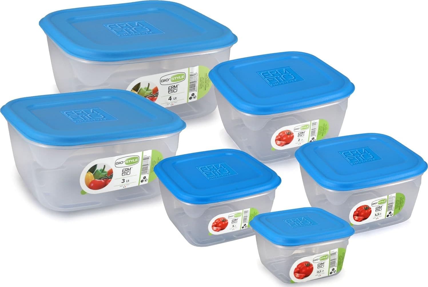 Contenitore Per Alimenti 'Ermetici' Mod. Quadro, 1,5 Lt - 16X16X9 Cm - Gio' Style in Contenitori BricoGo - Marano di Napoli, commercioVirtuoso.it