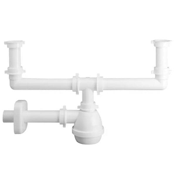 Sifone 2 Vie Senza Piletta Per Lavello In Acciaio/Ceramica 11/2Ø40 Lira Spa in Trappole BricoGo - Marano di Napoli, commercioVirtuoso.it