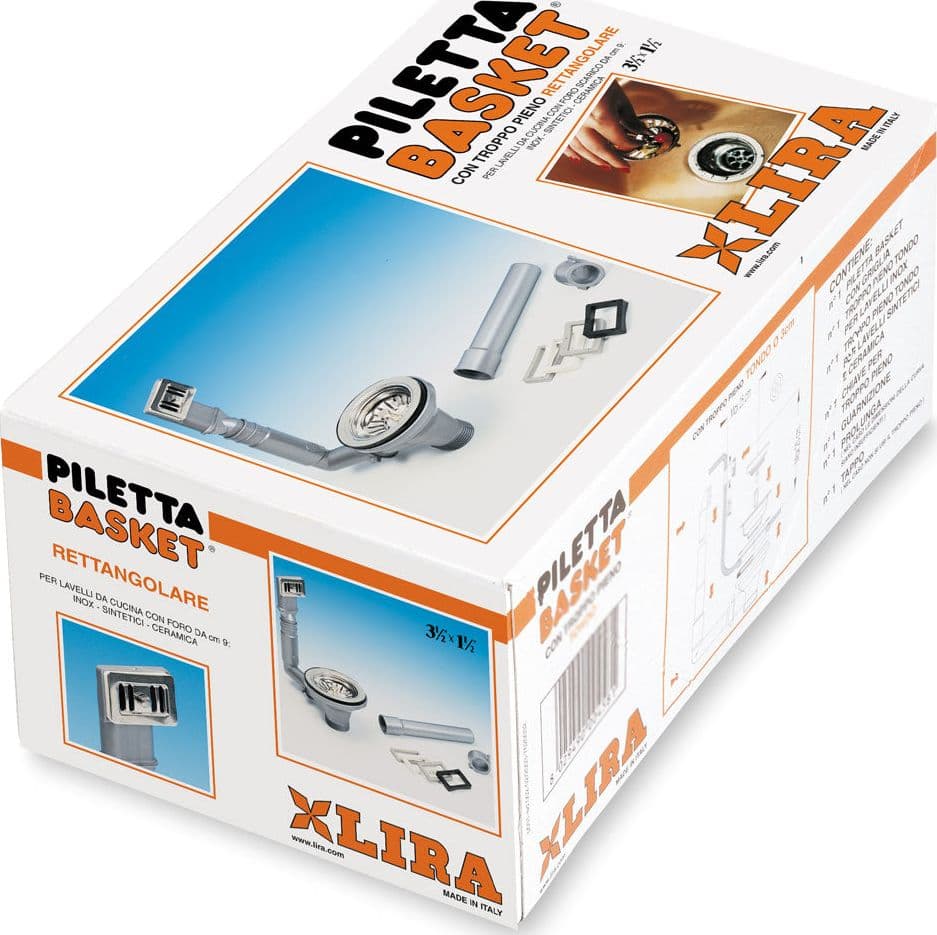 Piletta Basket Con Troppo Pieno Per Lavello In Acciaio 11/2 Lira Spa in Trappole BricoGo - Marano di Napoli, commercioVirtuoso.it
