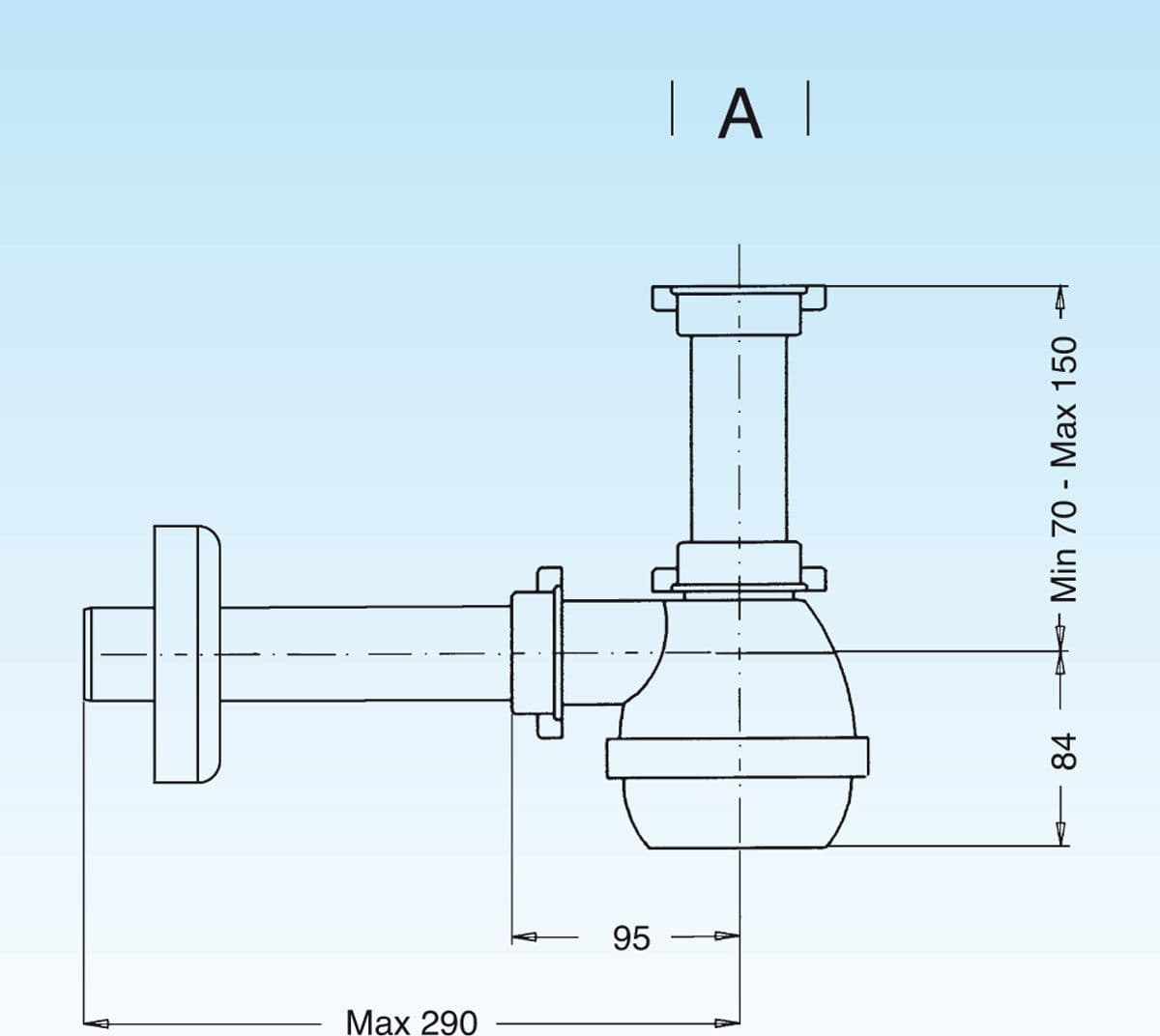 Sifone Tipo M Per Lavelli Inox Ad 1 Via Senza Piletta (Marchio Lira)- 11/2- Lira- Pezzi 1 in Trappole BricoGo - Marano di Napoli, commercioVirtuoso.it