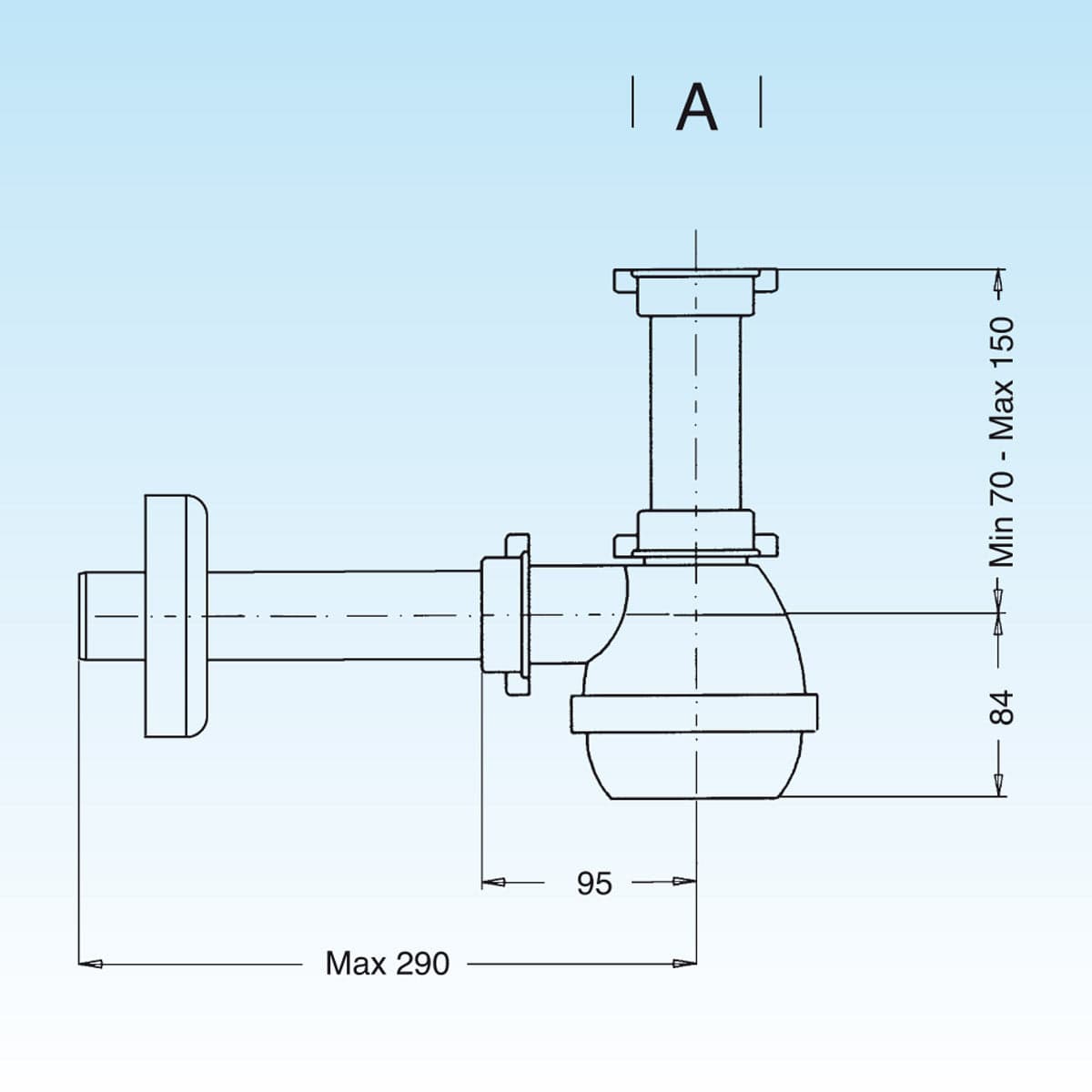 Sifone Tipo M Per Lavelli Inox Ad 1 Via Senza Piletta (Marchio Lira)- 11/2- Lira- Pezzi 1 in Trappole BricoGo - Marano di Napoli, commercioVirtuoso.it