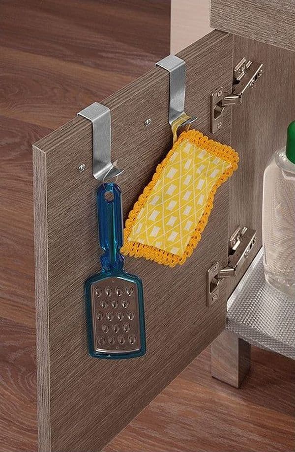Set 2 Appendini Da Bagno In Acciaio Satinato Ganci Porta Oggetti Feridras Linea Smart in Ganci portasciugamani BricoGo - Marano di Napoli, commercioVirtuoso.it